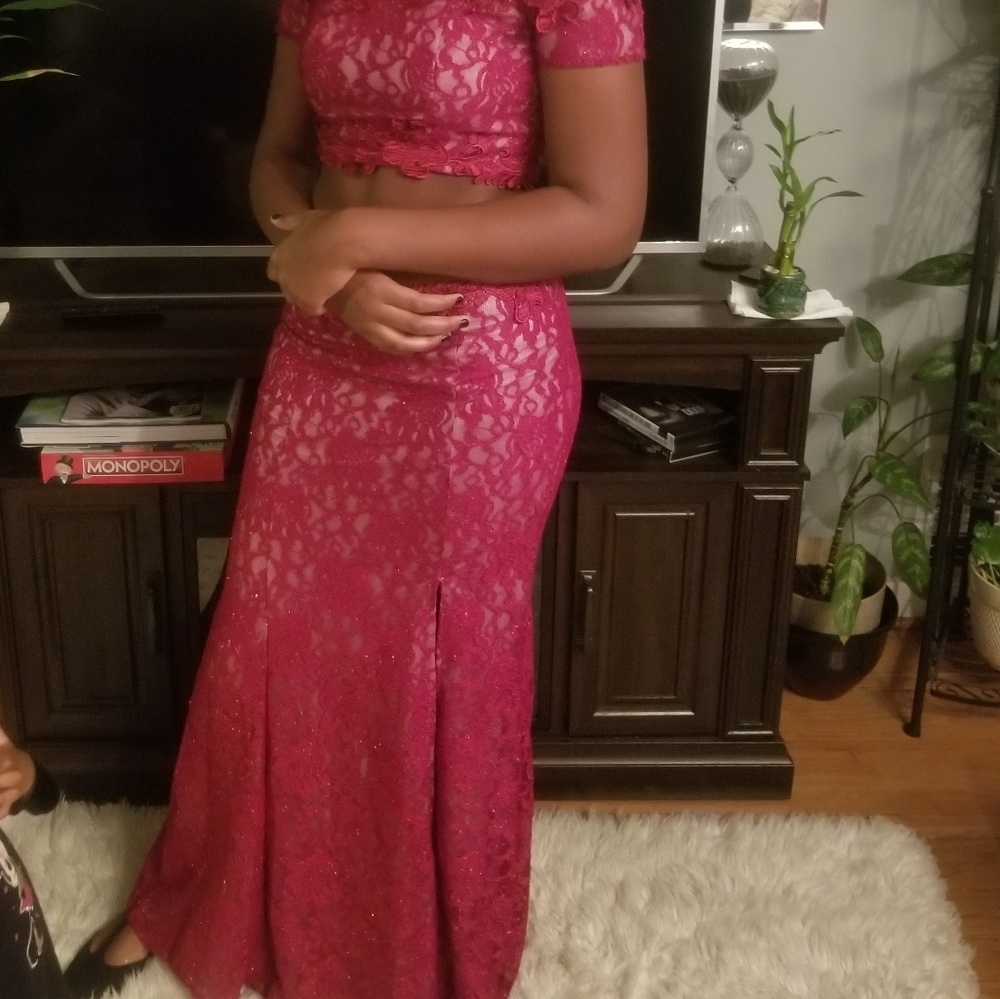 Burgandy dress